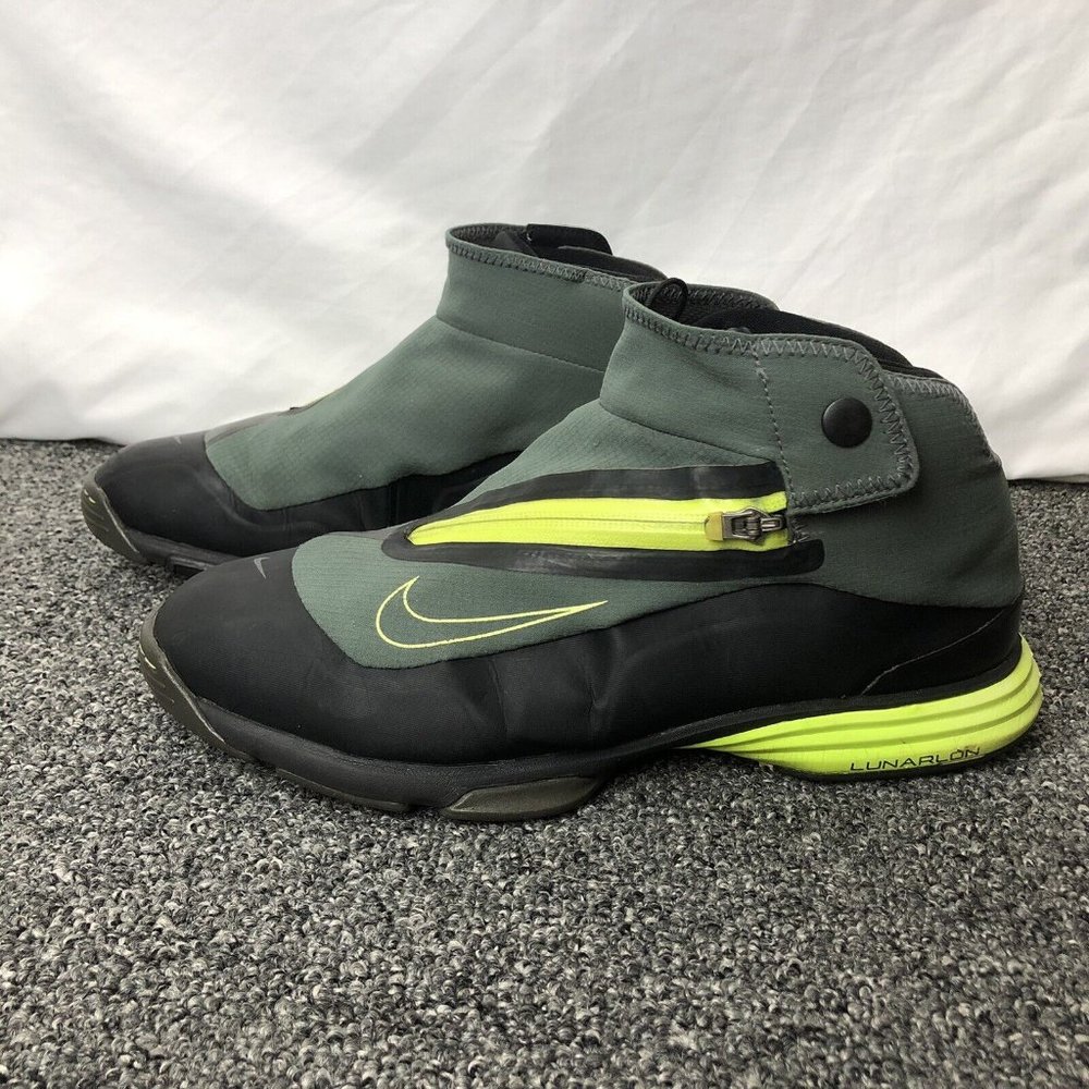 Nike Lunarlon Bandon II Men's Size 10.5 Black Waterproof Golf Shoes 552072-001